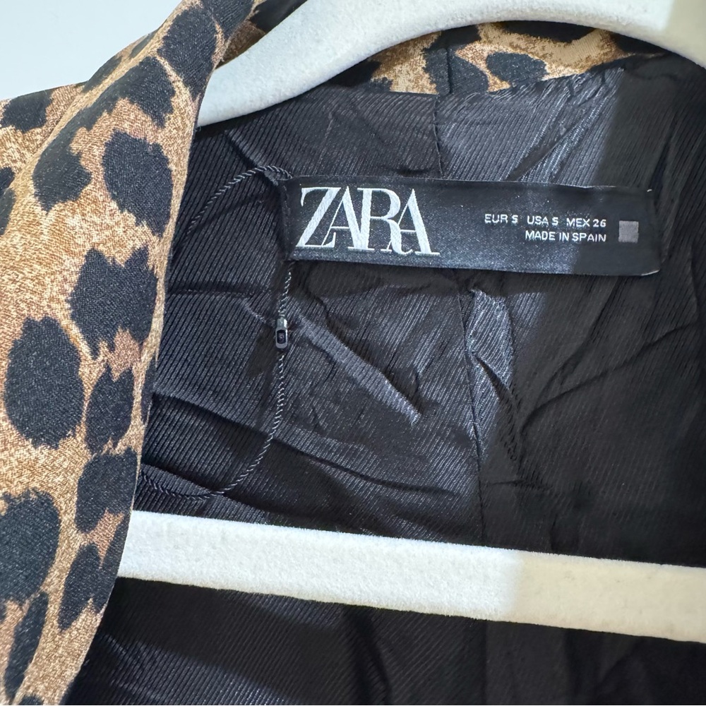 Zara Leopard Print Women's Blazer - Picture 5 of 12